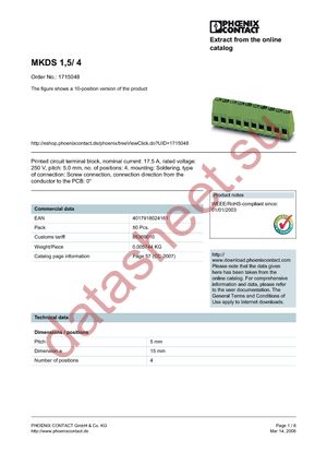 1715048 datasheet  